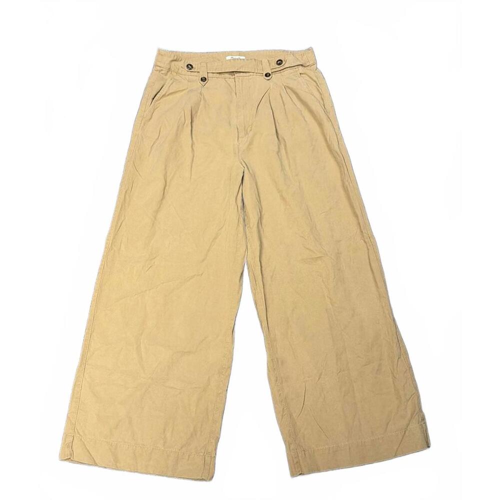 Madewell Beige Wide Leg High Waist Pants Size 14